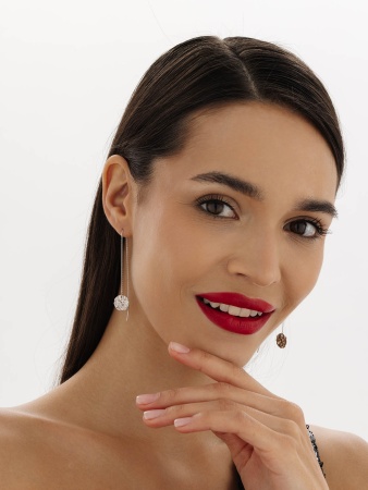 Серьги из серебра без вставок