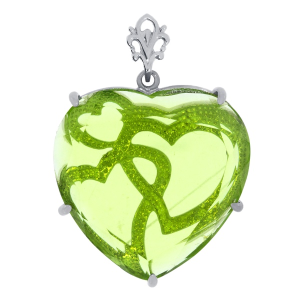 Купить подвеска из серебра с кристалл ювелирныйом