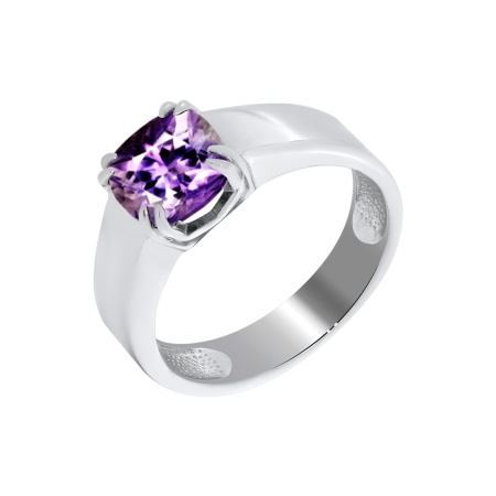 Купить кольцо из серебра с аметист в интернет-магазине KRASNOE