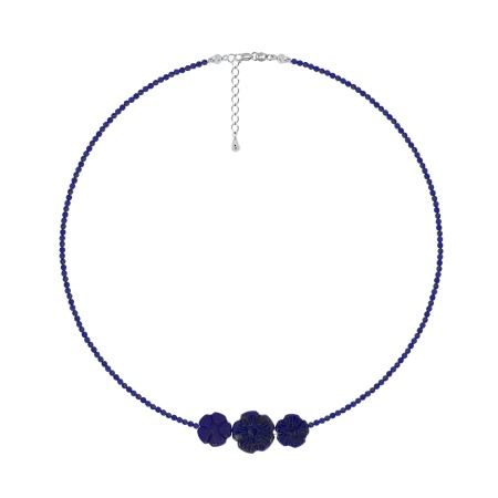 Колье из серебра с лазуритами