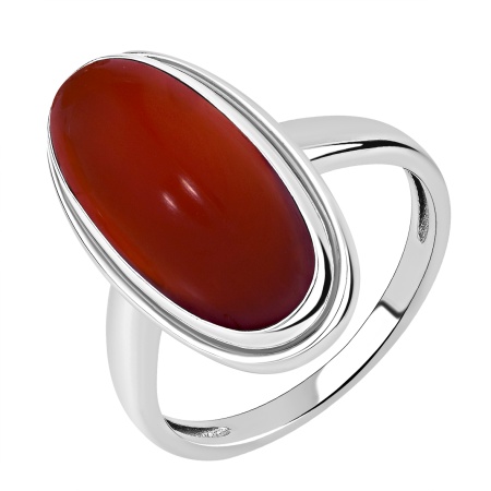 Купить кольцо из серебра с агатом в интернет-магазине KRASNOE