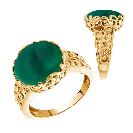 Купить кольцо из серебра с агатом в интернет-магазине KRASNOE