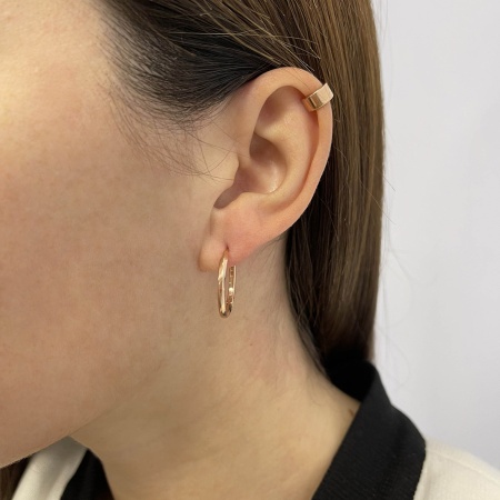 Серьги из серебра без вставок со скидкой