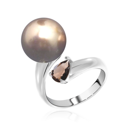 Кольцо из серебра с жемчугом со скидкой