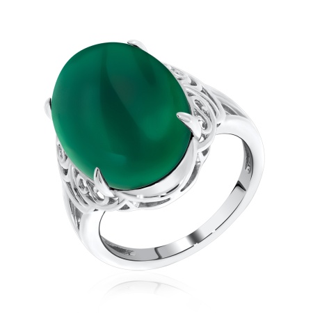 Купить кольцо из серебра с агатом в интернет-магазине KRASNOE