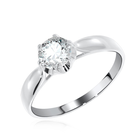 Купить кольцо из серебра с фианитом в интернет-магазине KRASNOE