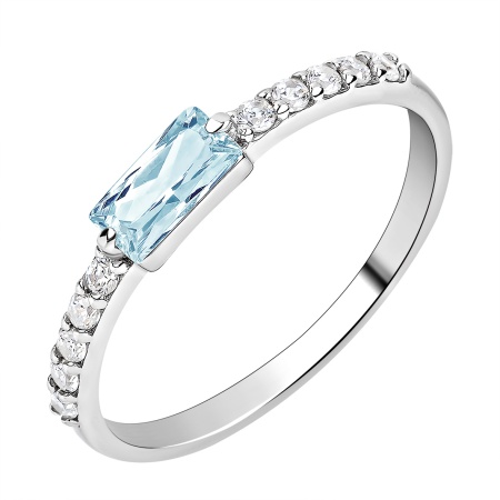 Купить кольцо из серебра с фианитами в интернет-магазине KRASNOE