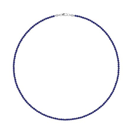 Бусы из серебра с лазуритами 8340476113-40