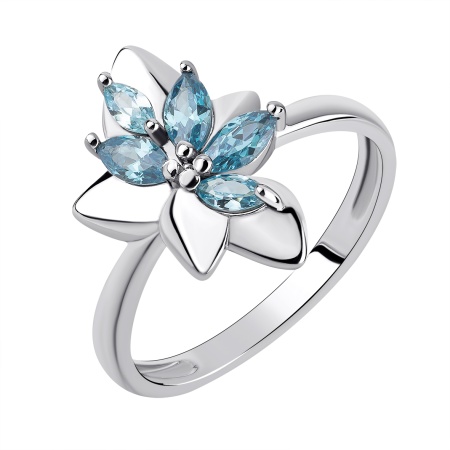 Купить кольцо из серебра с топазом в интернет-магазине KRASNOE Купить кольцо из серебра с топазом в интернет-магазине KRASNOE