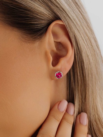 Пусеты из серебра с 