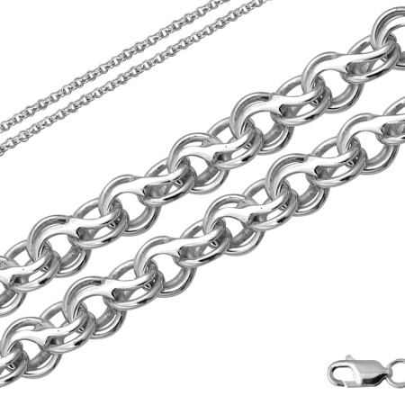 Цепь из серебра без вставок