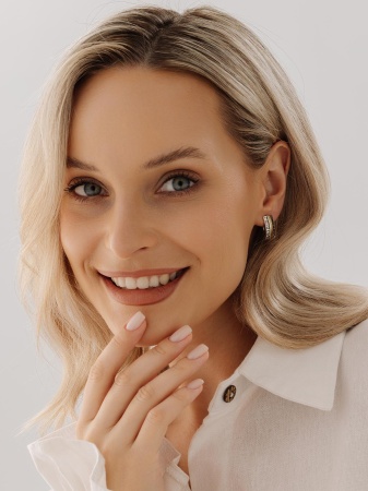 Серьги из серебра без вставок 2317401762 от KRASNOE, металл Серебро, вставка Без вставок