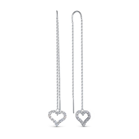 Серьги из серебра с1415156 от KRASNOE, металл Серебро, вставка Фианит