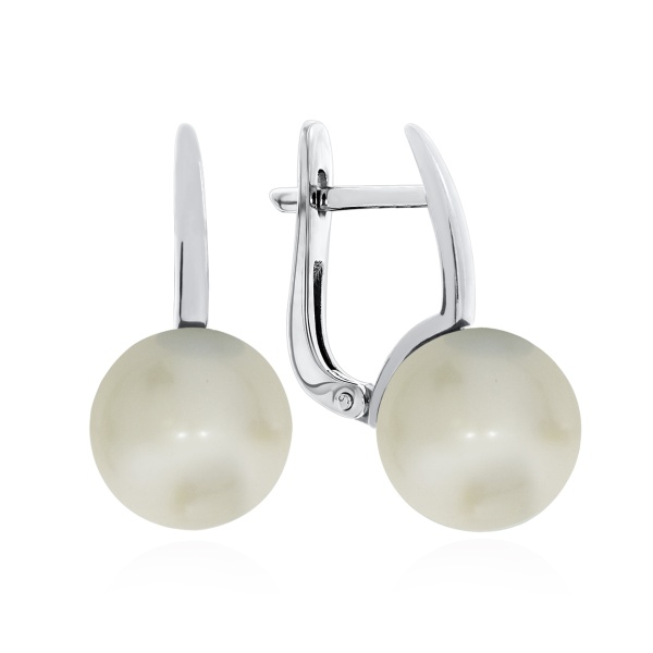 Серьги из серебра с жемчугом 2340241557-1 от KRASNOE, металл Серебро, вставка Жемчуг Имитация Серьги из серебра с жемчугом 2340241557-1 от KRASNOE, металл Серебро, вставка Жемчуг Имитация