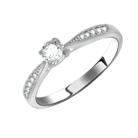 Купить кольцо из серебра с фианитами в интернет-магазине KRASNOE