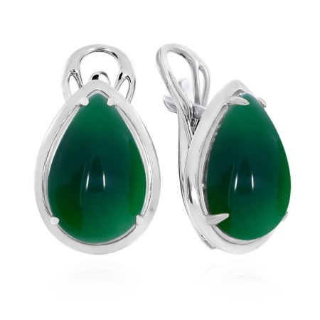 Серьги из серебра с агатами 2340391828-60 от KRASNOE, металл Серебро, вставка Агат