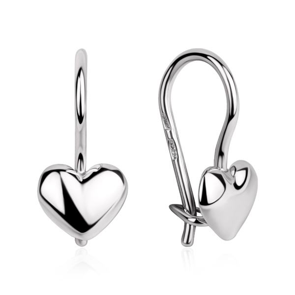 Серьги из серебра без вставок 2340400491 от KRASNOE, металл Серебро, вставка Без вставок