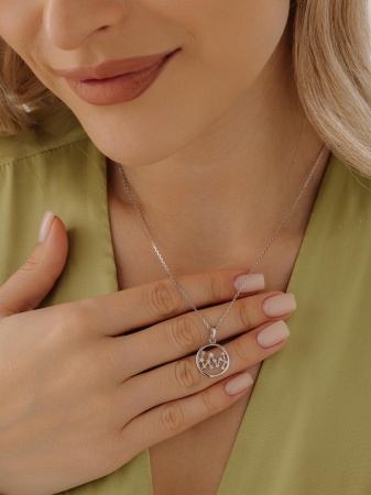 Купить подвески из серебра с фианитами