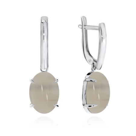 Серьги из серебра с агатами 2340392314-21 от KRASNOE, металл Серебро, вставка Агат