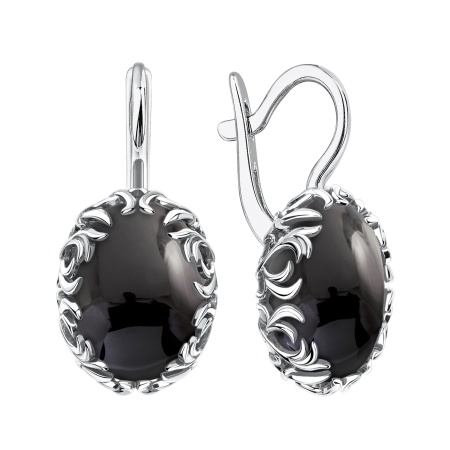 Серьги из серебра с агатами 2340395709-20 от KRASNOE, металл Серебро, вставка Агат