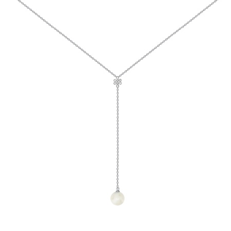 Колье из серебра с жемчугом 8340243225-45