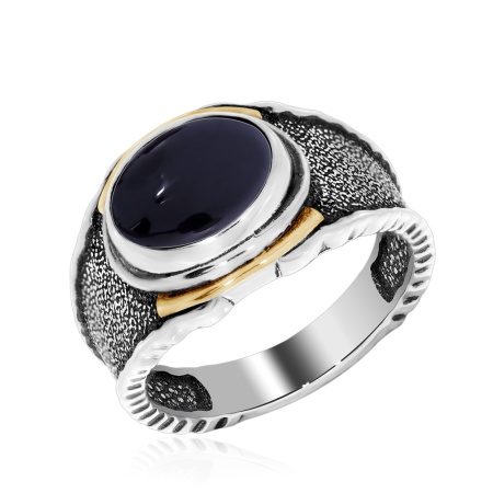 Купить кольцо из серебра с агатом в интернет-магазине KRASNOE