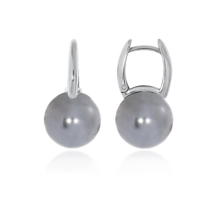 Серьги из серебра с жемчугом 2340244318-21 от KRASNOE, металл Серебро, вставка Жемчуг Имитация