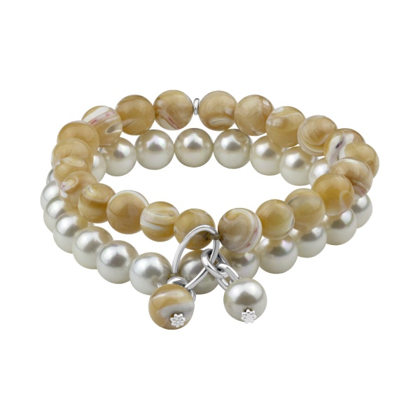 Купить браслет из серебра с перламутрами и жемчугами