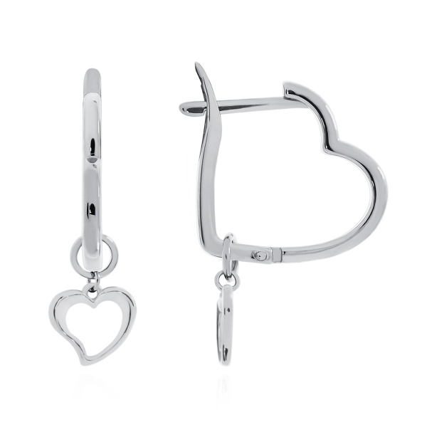 Серьги из серебра без вставок со скидкой Серьги из серебра без вставок со скидкой