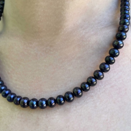 Бусы из серебра с жемчугом 8340056285-50-20 Бусы из серебра с жемчугом 8340056285-50-20