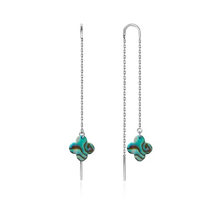 Серьги из серебра с перламутрами