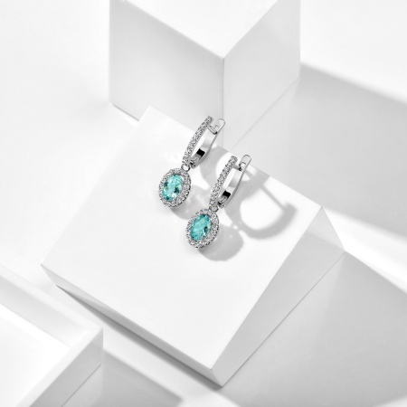 Серьги из золота с турмалинами и бриллиантами imprint of love