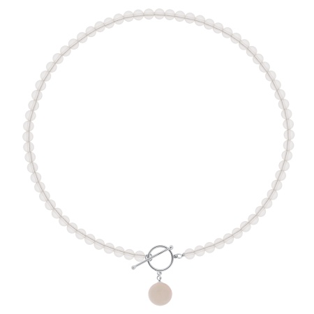 Бусы из серебра с кварцем 8340101816-45-30