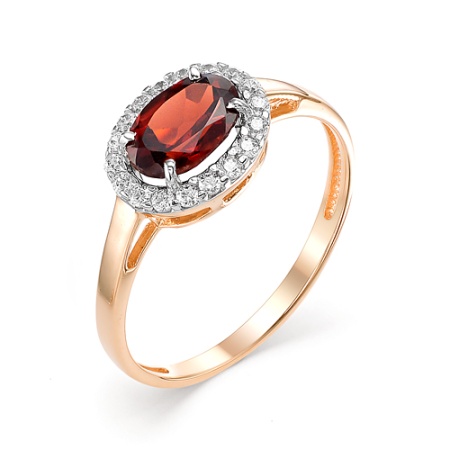 Купить кольцо из золота с гранатом в интернет-магазине KRASNOE