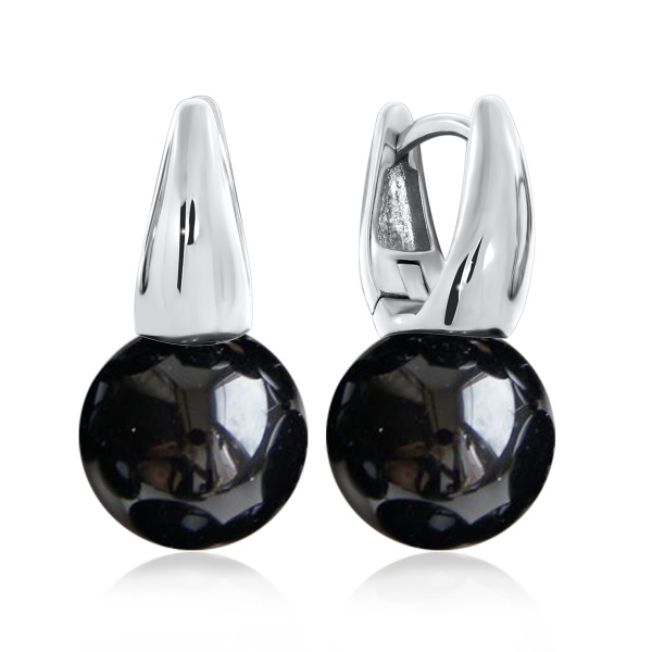 Серьги из серебра с агатами 2340390799-20 от KRASNOE, металл Серебро, вставка Агат Серьги из серебра с агатами 2340390799-20 от KRASNOE, металл Серебро, вставка Агат