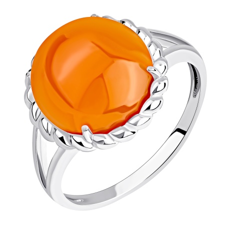 Купить кольцо из серебра с агатом в интернет-магазине KRASNOE