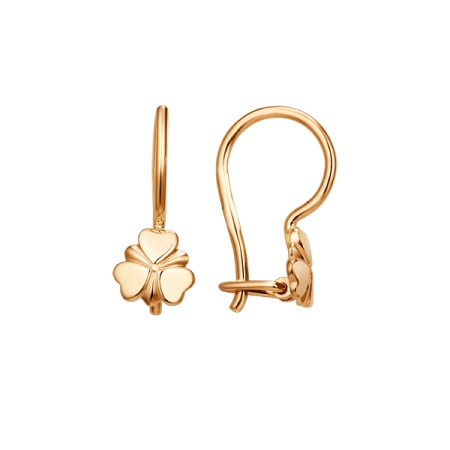 Серьги из золота без вставок 013612-1010 от KRASNOE, металл Золото, вставка 