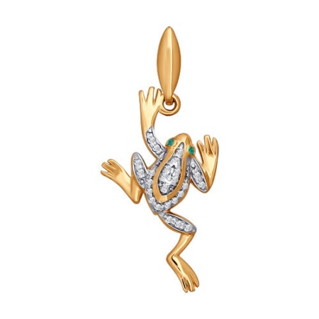 Купить подвеска из золота с фианитом