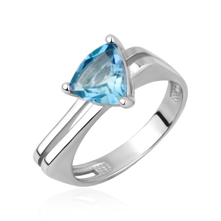 Купить кольцо из серебра с топазом в интернет-магазине KRASNOE