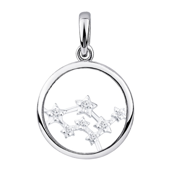 Купить подвеска из серебра с фианитами