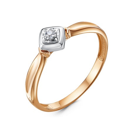 Кольцо из золота с бриллиантом Кольцо из золота с бриллиантом