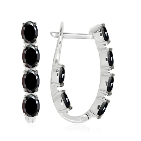 Серьги из серебра с фианитами 2348201182-20 от KRASNOE, металл Серебро, вставка Фианит