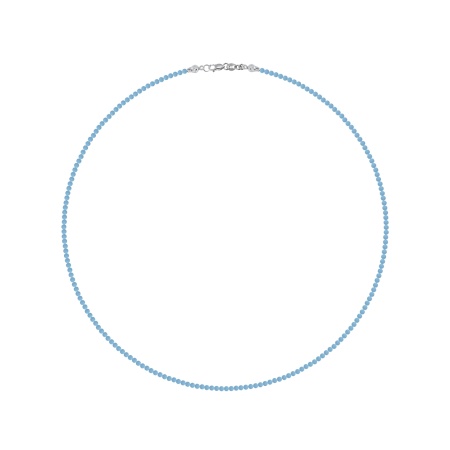 Бусы из серебра с бирюзой 8340276071-45