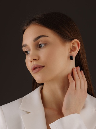 Серьги из серебра с агатами 2340391796-20 от KRASNOE, металл Серебро, вставка Агат