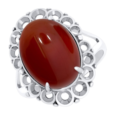 Купить кольцо из серебра с кошачьим глазом в интернет-магазине KRASNOE