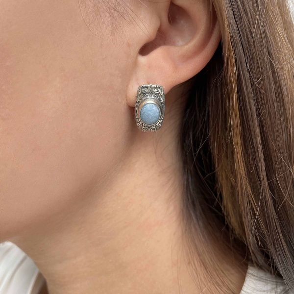 Серьги из серебра с виоланом 2310В01370 от KRASNOE, металл Серебро, вставка Виолан