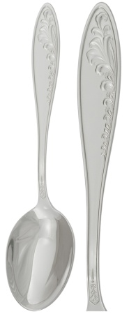 Ложка столовая из серебра без вставок