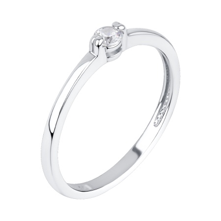 Купить кольцо из серебра с фианитом в интернет-магазине KRASNOE