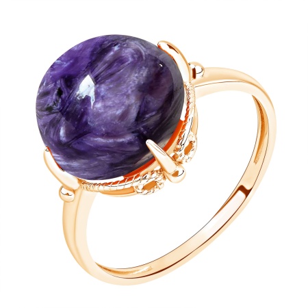 Купить кольцо из серебра с чароитом в интернет-магазине KRASNOE