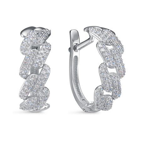 Серьги из серебра с1204032 от KRASNOE, металл Серебро, вставка Фианит